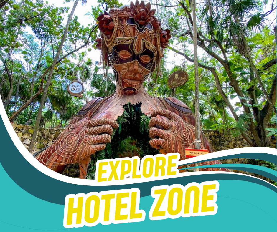 Explore hotel zone from Tulum Airport